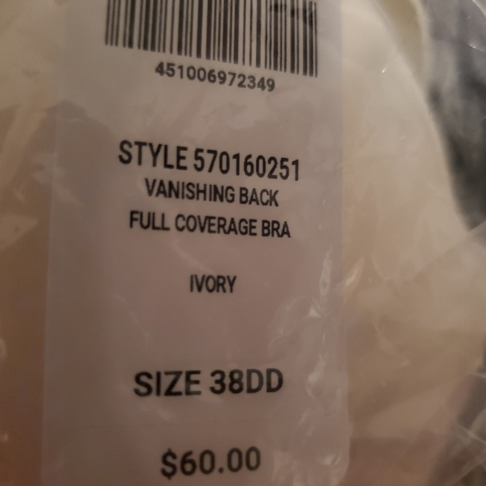 Soma Vanishing Back bra. NWT color Ivory - Picture 2 of 3